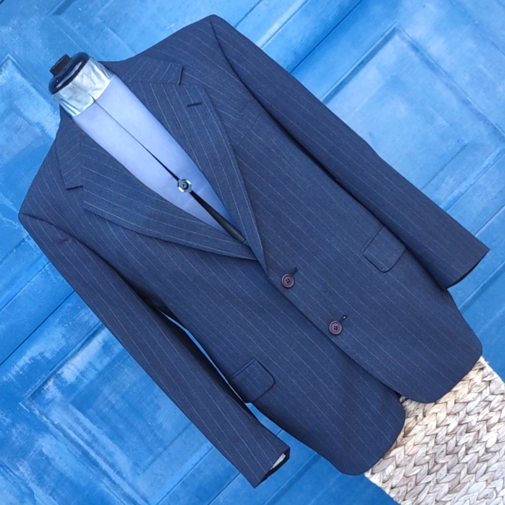 Krizia Men's Italian Pin Stripe Blazer